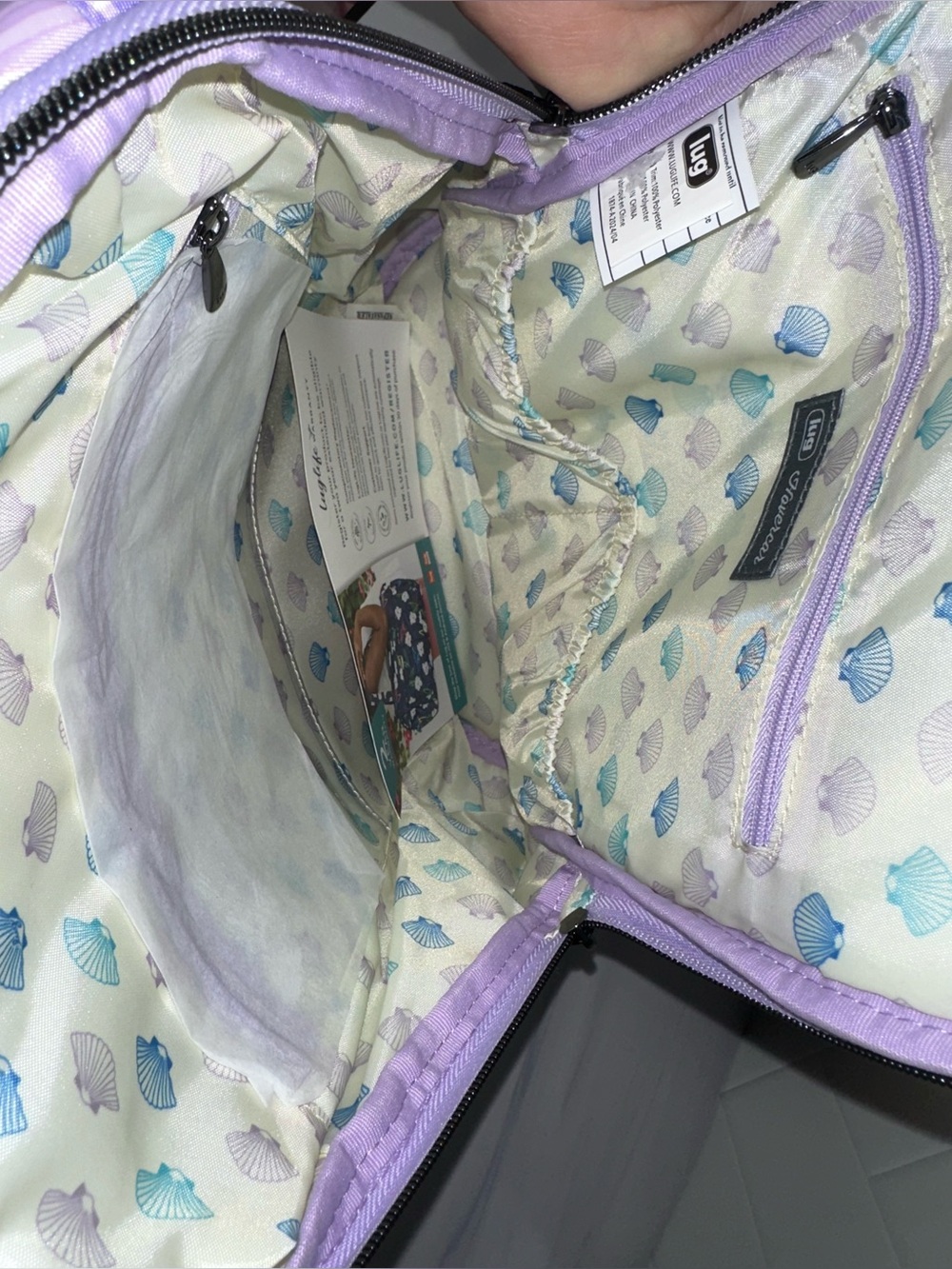 Lug Hovercar Backpack in Love Waves Purple - NEW - Picture 11 of 12